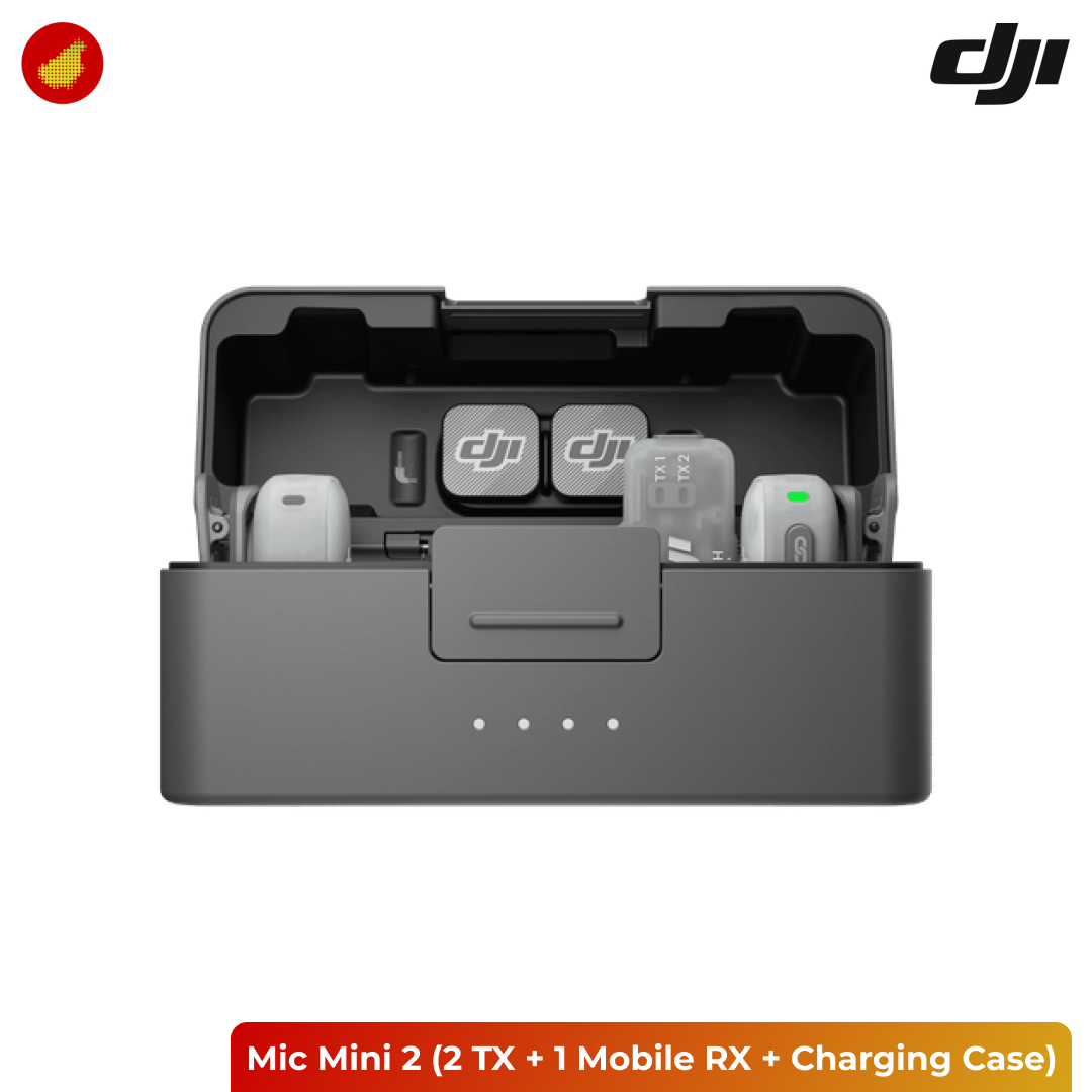 DJI Mic Mini 2 (2 TX + 1 Mobile RX + Charging Case)