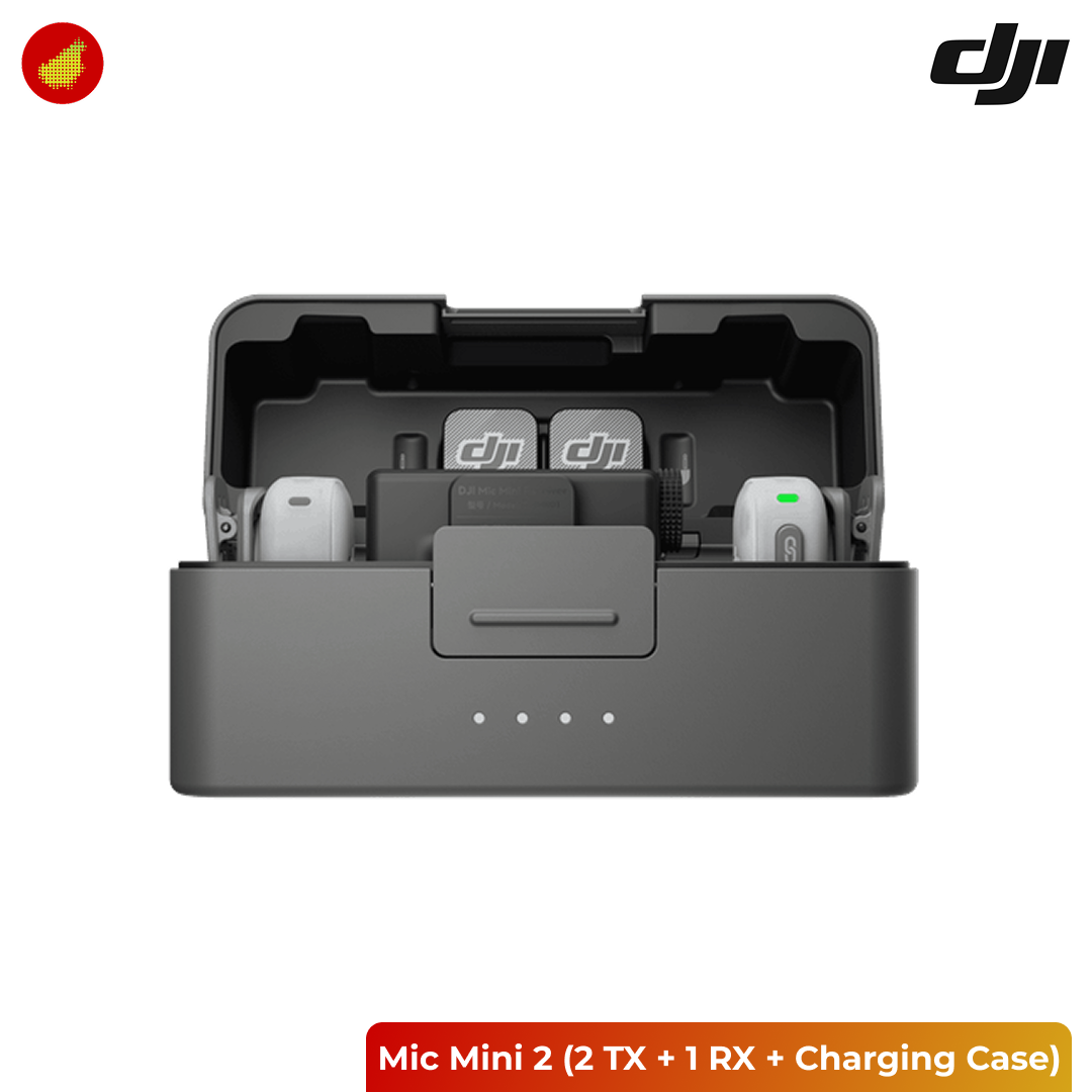 DJI Mic Mini 2 (2 TX + 1 RX + Charging Case)