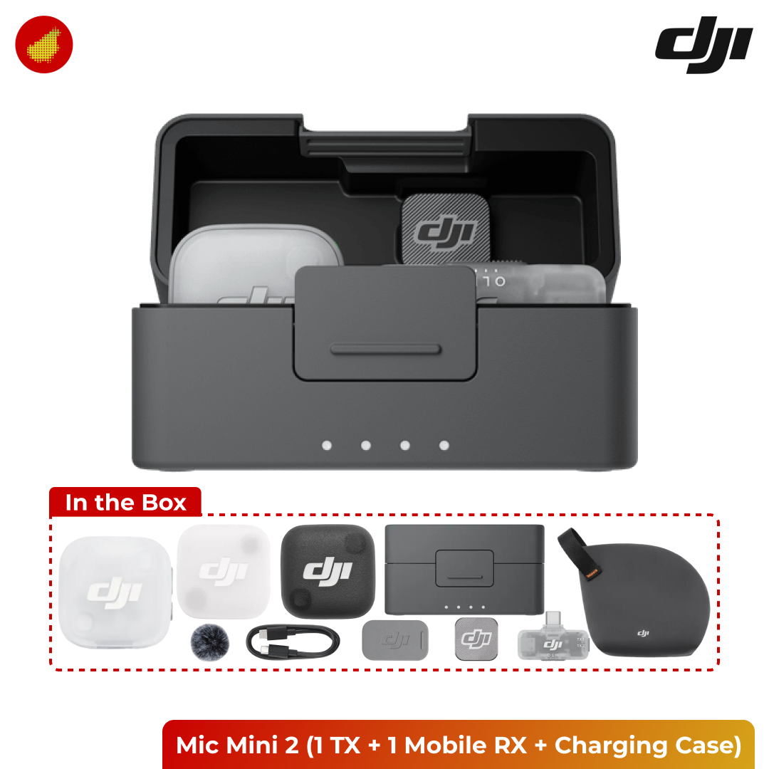 DJI Mic Mini 2 (1 TX + 1 Mobile RX + Charging Case)
