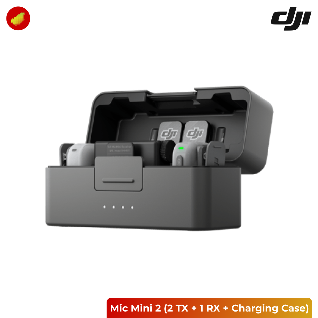 DJI Mic Mini 2 (2 TX + 1 RX + Charging Case)