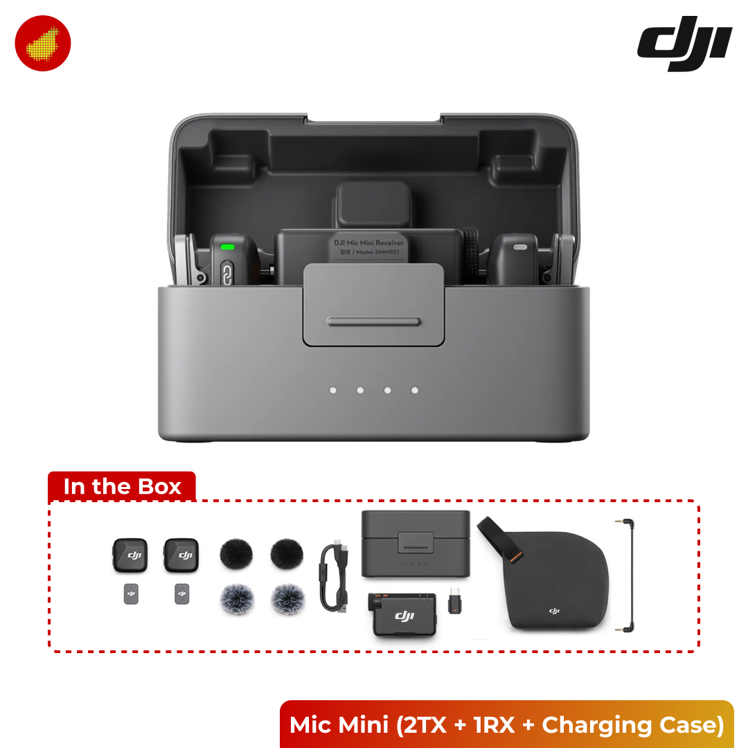 DJI Mic Mini (2 TX + 1 RX + Charging Case)