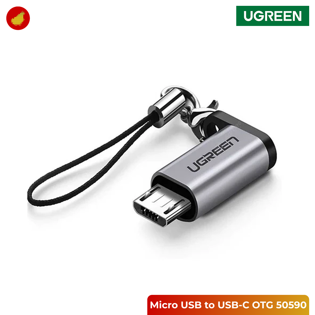 UGREEN Micro USB Male to USB-C Female OTG Converter - 50590