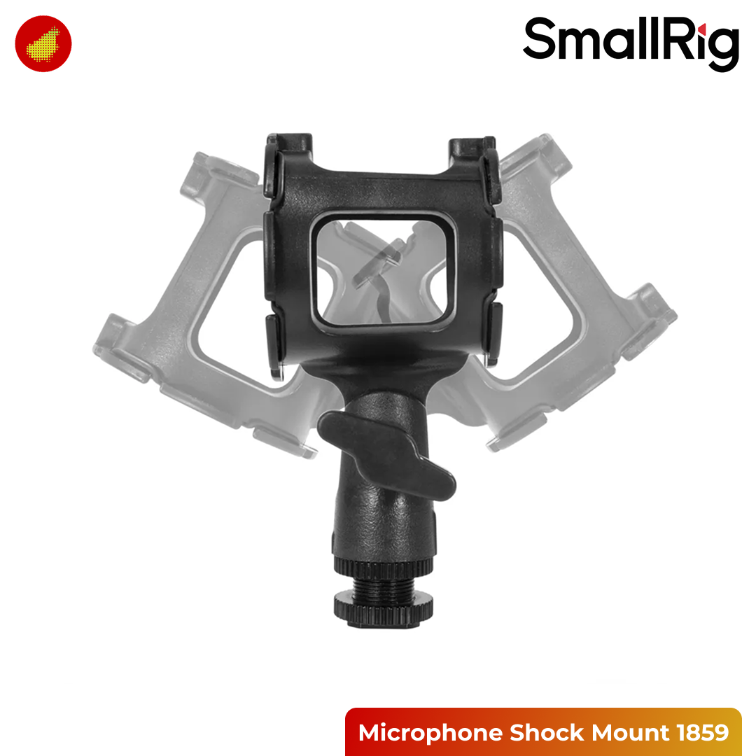 SmallRig Microphone Shock Mount for Camera Shoes and Boompoles - 1859