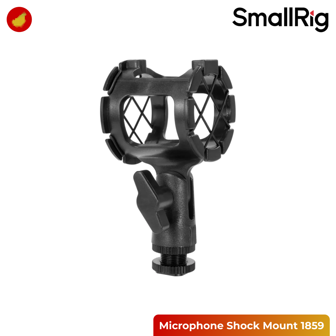 SmallRig Microphone Shock Mount for Camera Shoes and Boompoles - 1859