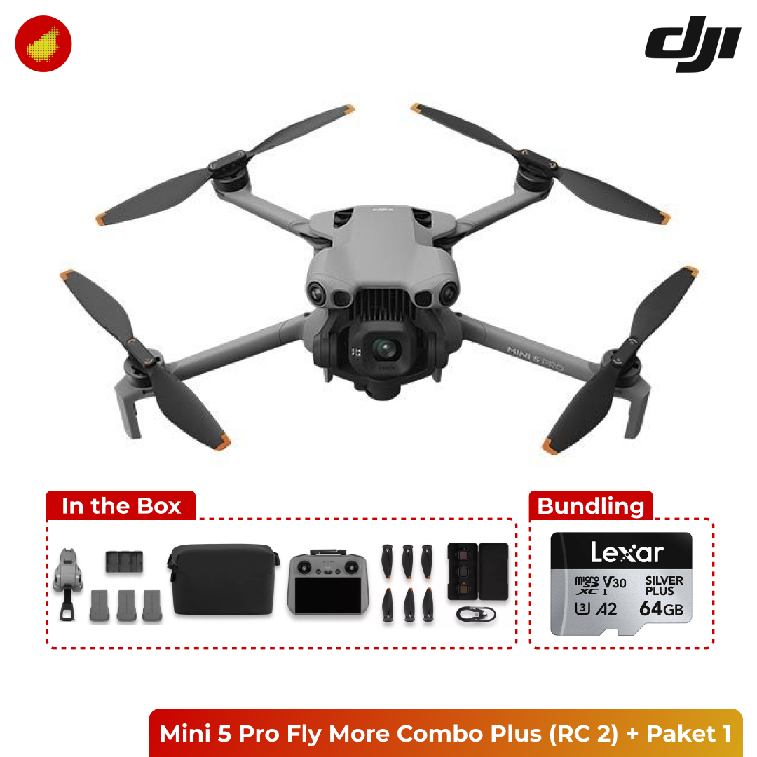 DJI Mini 5 Pro Fly More Combo Plus (RC 2)