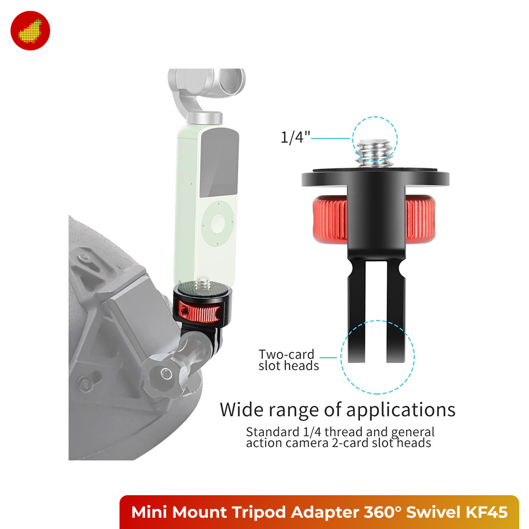 Mini Mount Tripod Adapter 360° Swivel - KF45