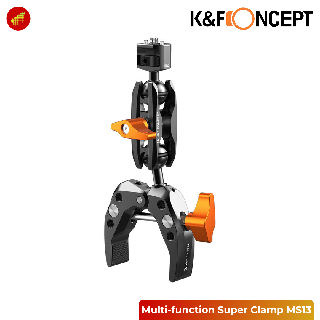 K&F Concept Multi-function Super Clamp with Ball Head Magic Arm MS13 - KF31.083