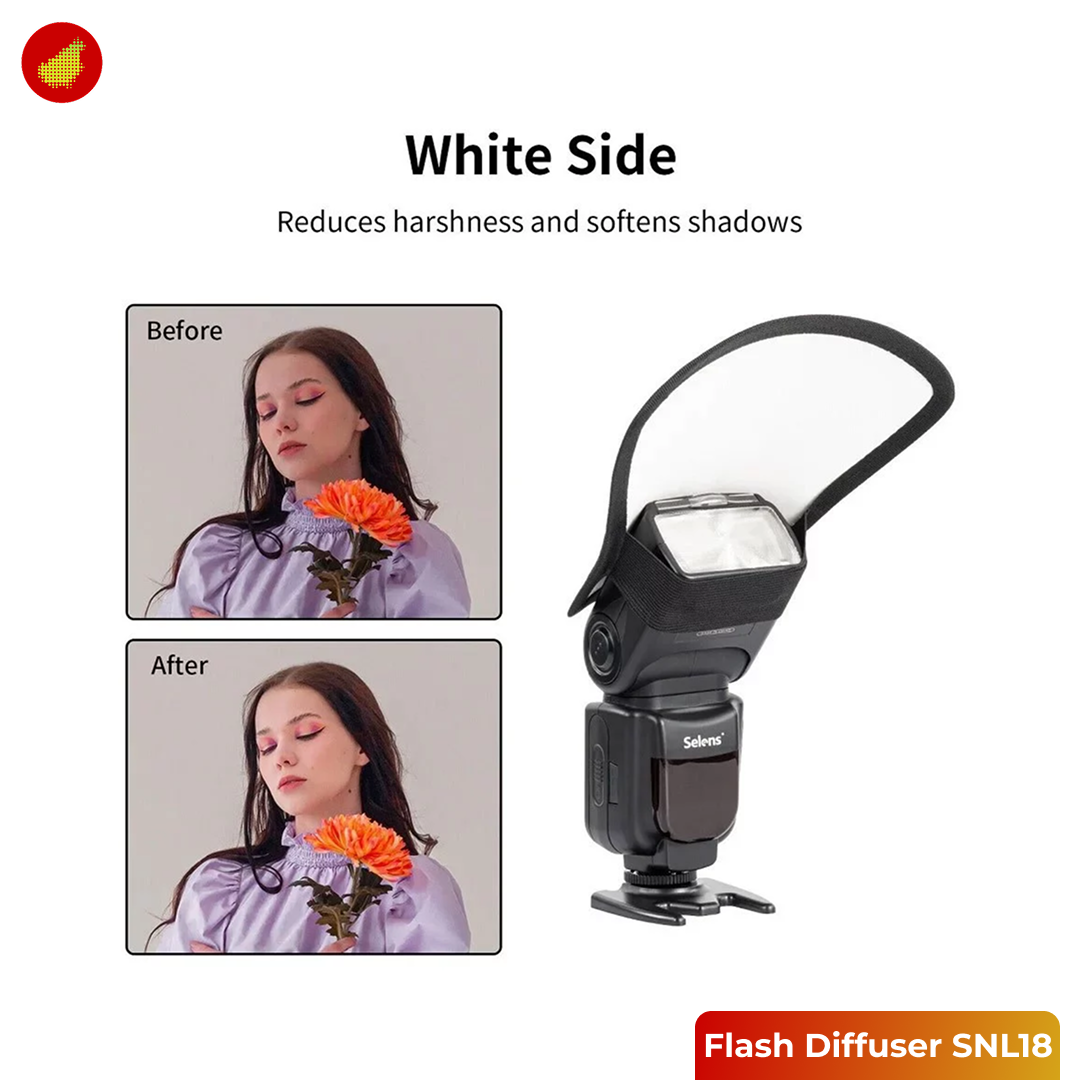 SUNNYLIFE 2-in-1 Camera Flash Diffuser Softbox Reflector OMNIBOND - SNL18