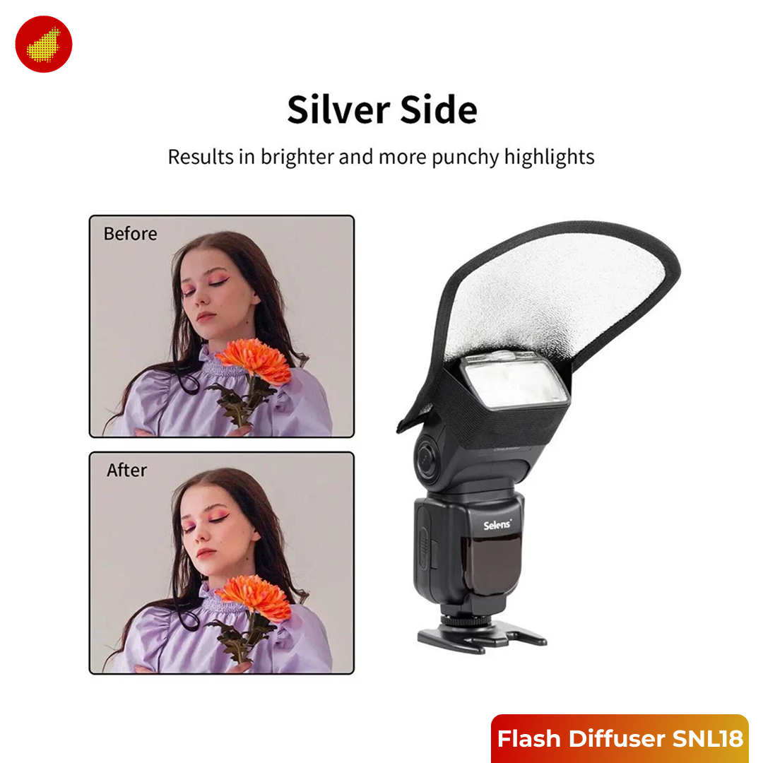 SUNNYLIFE 2-in-1 Camera Flash Diffuser Softbox Reflector OMNIBOND - SNL18