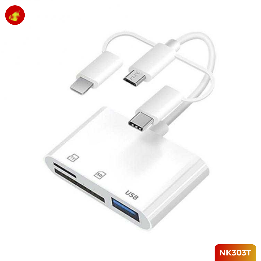 AKIN 3-in-1 Card Reader Micro USB OTG