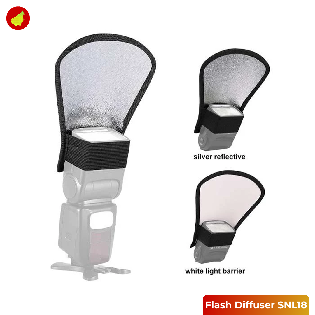 SUNNYLIFE 2-in-1 Camera Flash Diffuser Softbox Reflector OMNIBOND - SNL18