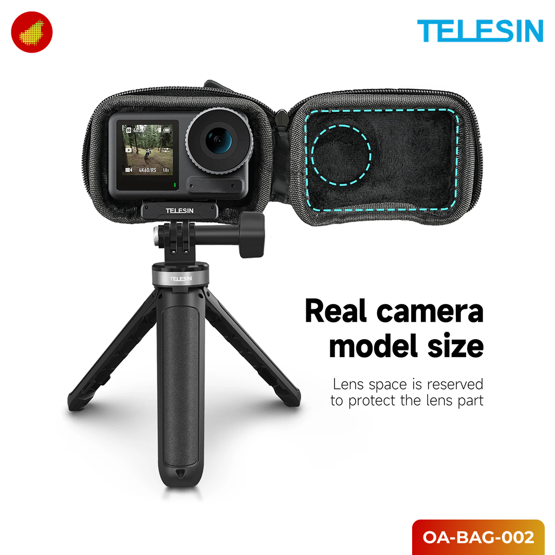 TELESIN Camera Protective Bag for DJI Action 3 - OA-BAG-002
