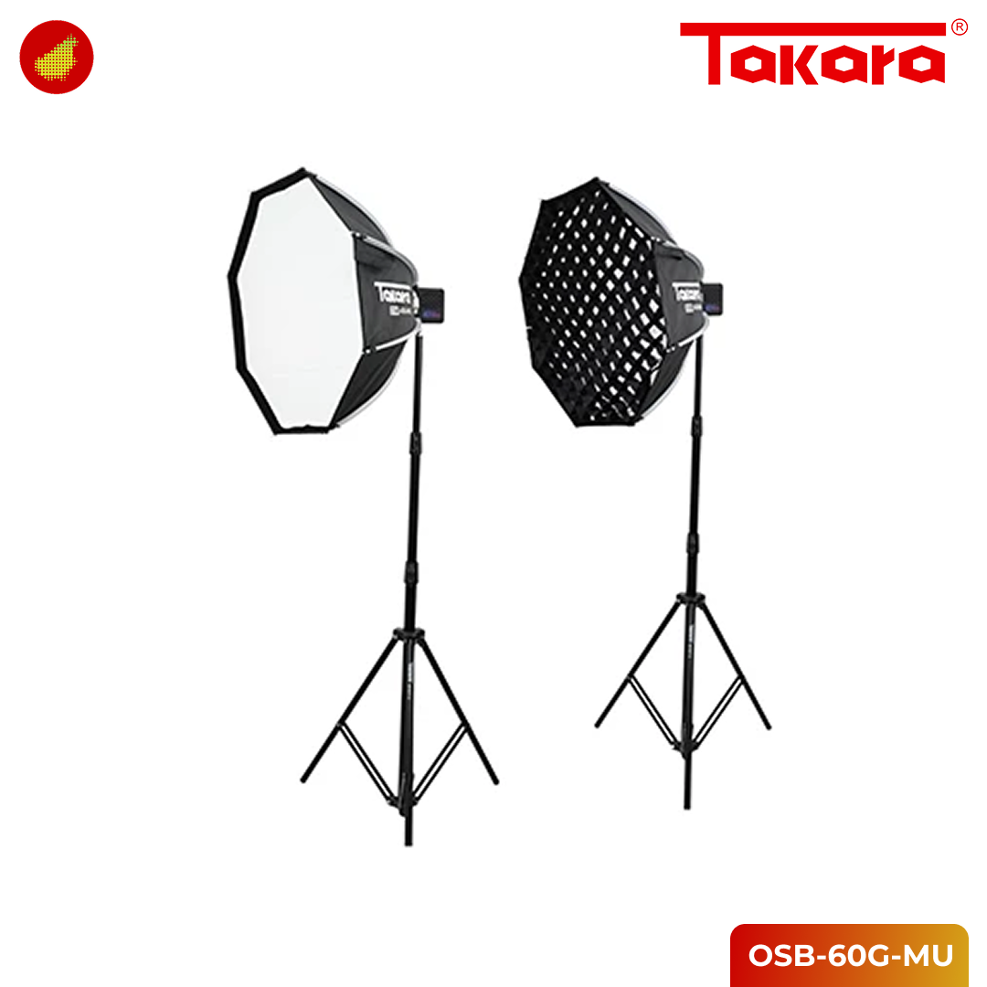 Takara OSB-60G-MU Octagon With Grid Mini Bowens Quick Release Octagon Softbox 60cm