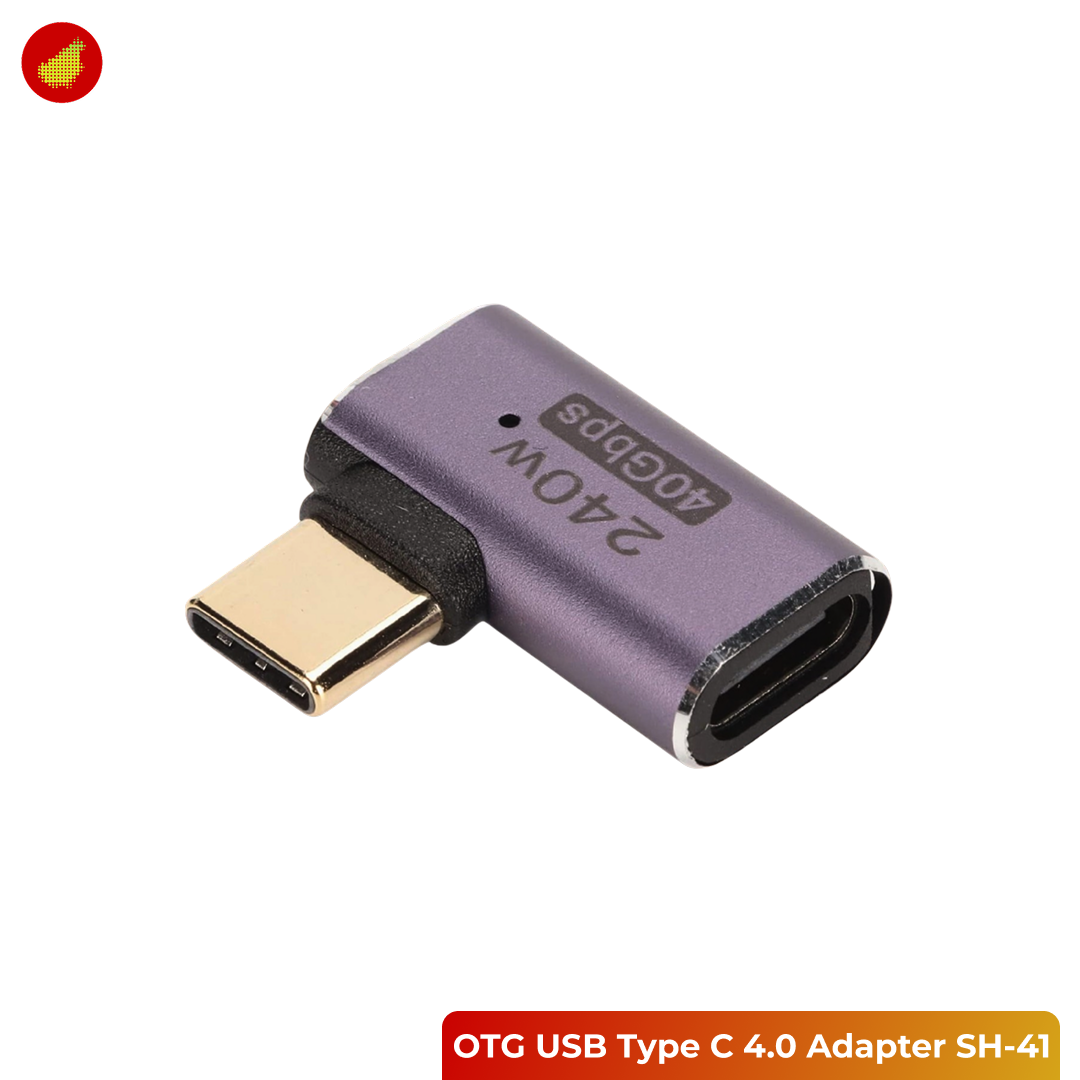 OTG USB Type C 4.0 Female to Male Adapter 40Gbps 240W - SH-41