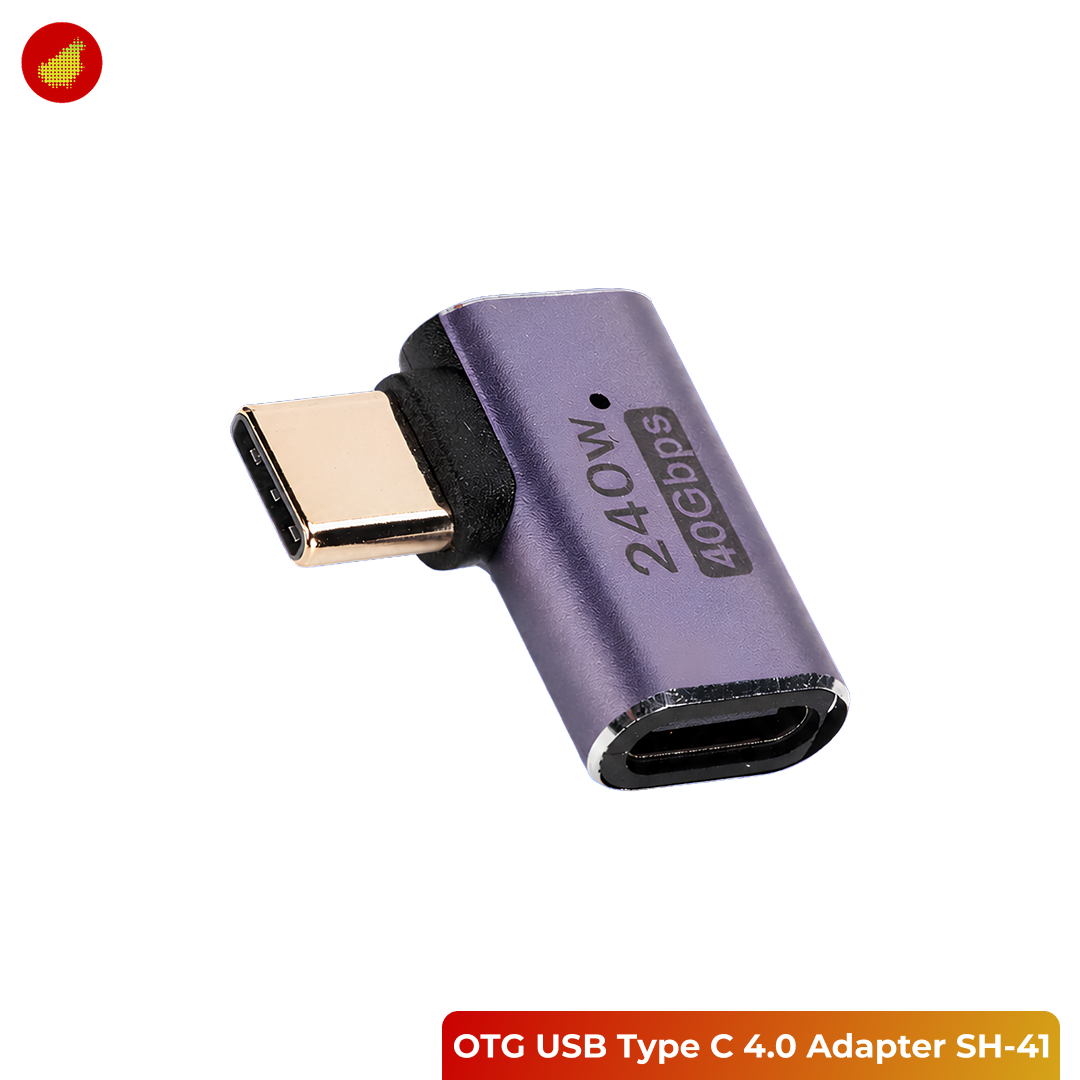 OTG USB Type C 4.0 Female to Male Adapter 40Gbps 240W - SH-41