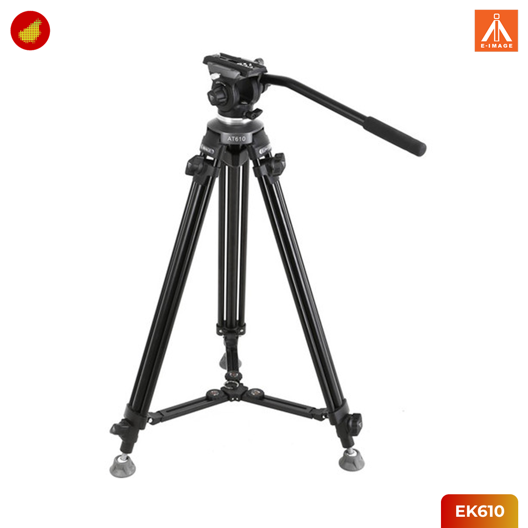 E-Image EK610 Tripod Kit with Fluid Head