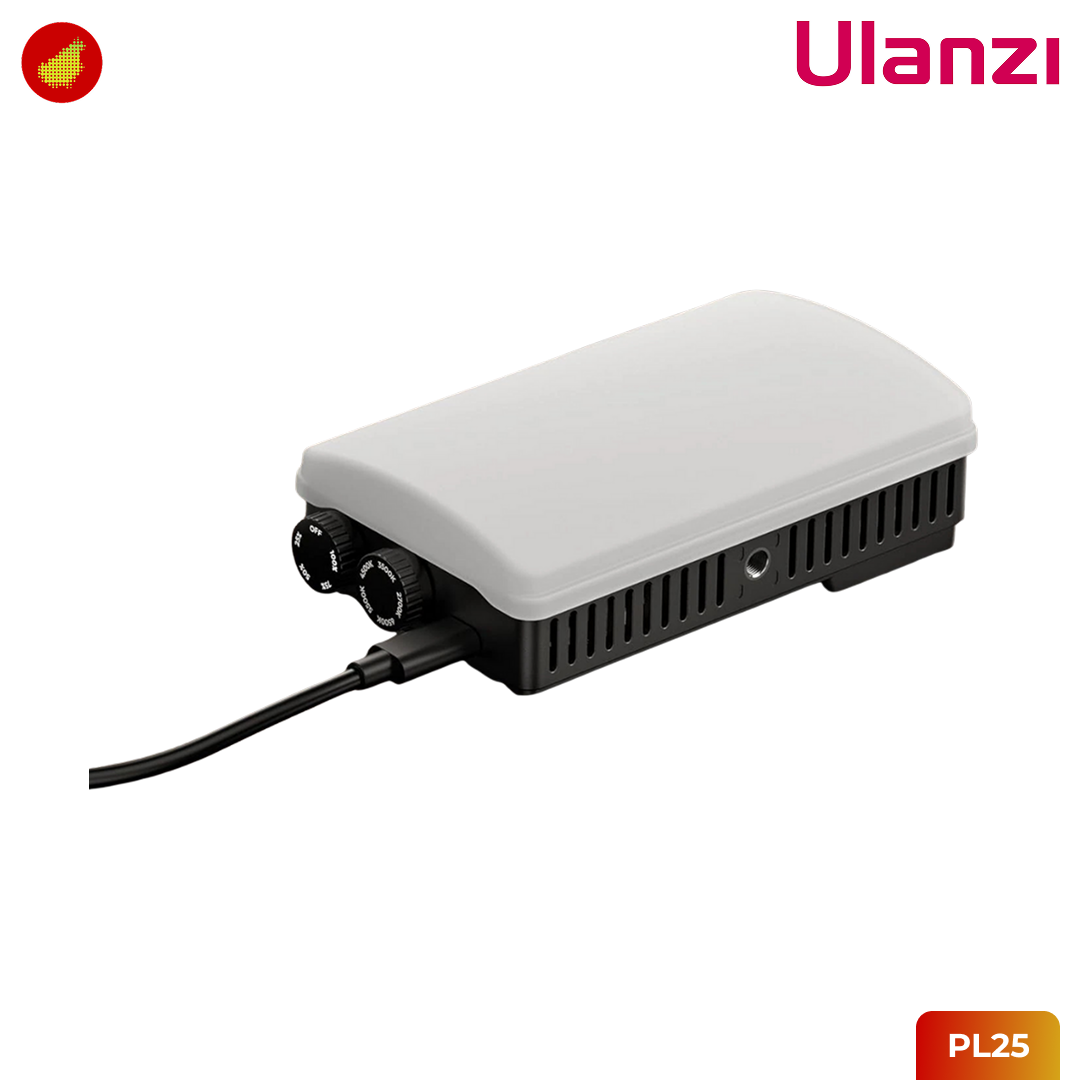 Ulanzi PL25 LED Panel Light 25W Video Light Fan-Cooled Lampu Pocket LED Portable for Travel Vlog Outdoor / Studio Photography Indoor