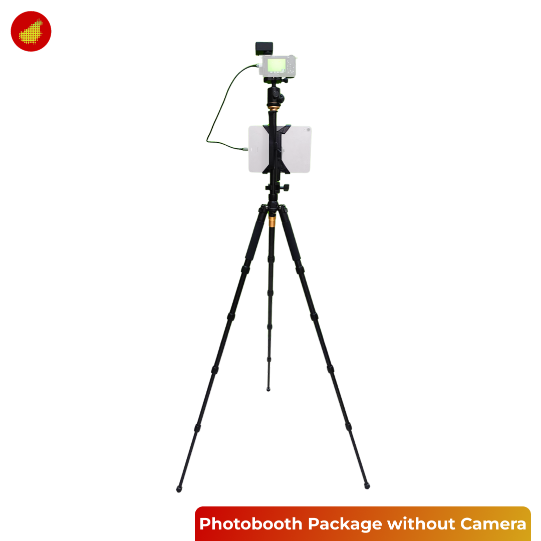 Photobooth Accessory Package with Tripod + Flash + Holder