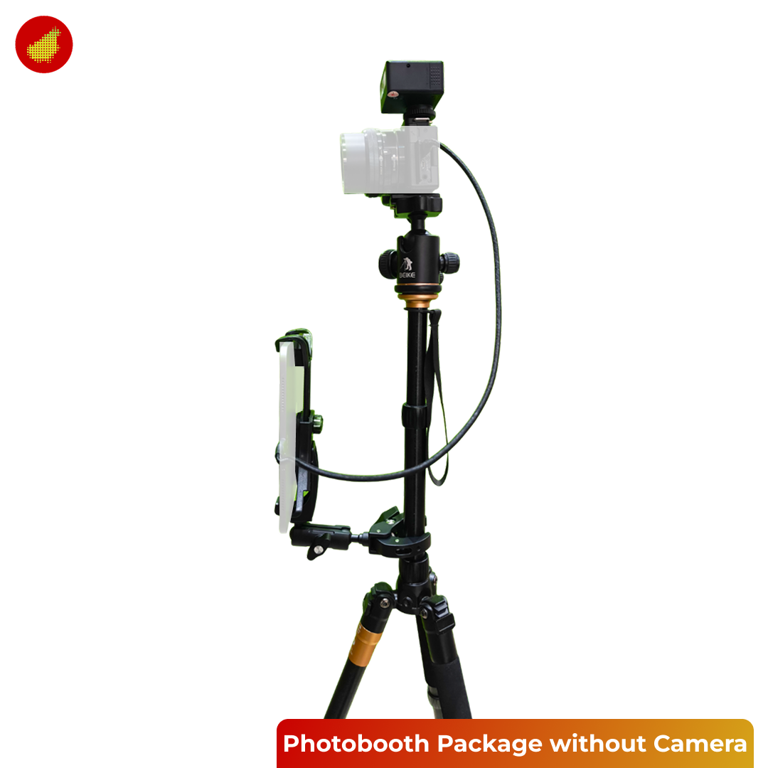 Photobooth Accessory Package with Tripod + Flash + Holder