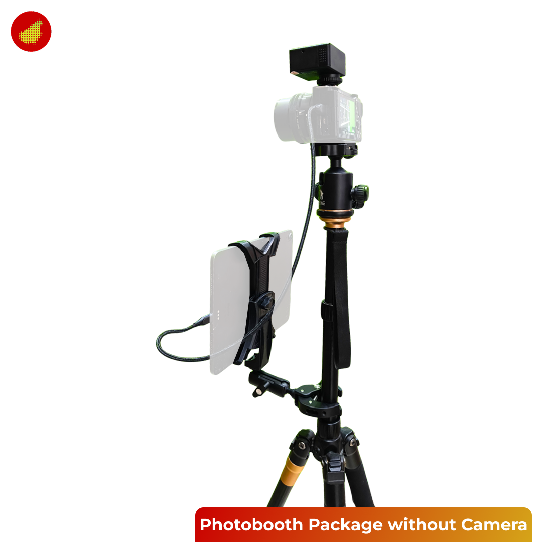 Photobooth Accessory Package with Tripod + Flash + Holder