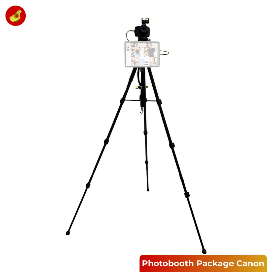 Photobooth Package with Canon / Sony Camera + Tripod + Flash - Canon EOS R100 Kit | Canon EOS R50 Kit | Sony ZV-E10 Kit