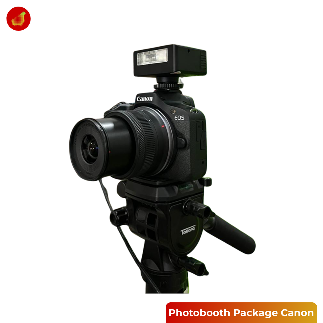 Photobooth Package with Canon / Sony Camera + Tripod + Flash - Canon EOS R100 Kit | Canon EOS R50 Kit | Sony ZV-E10 Kit