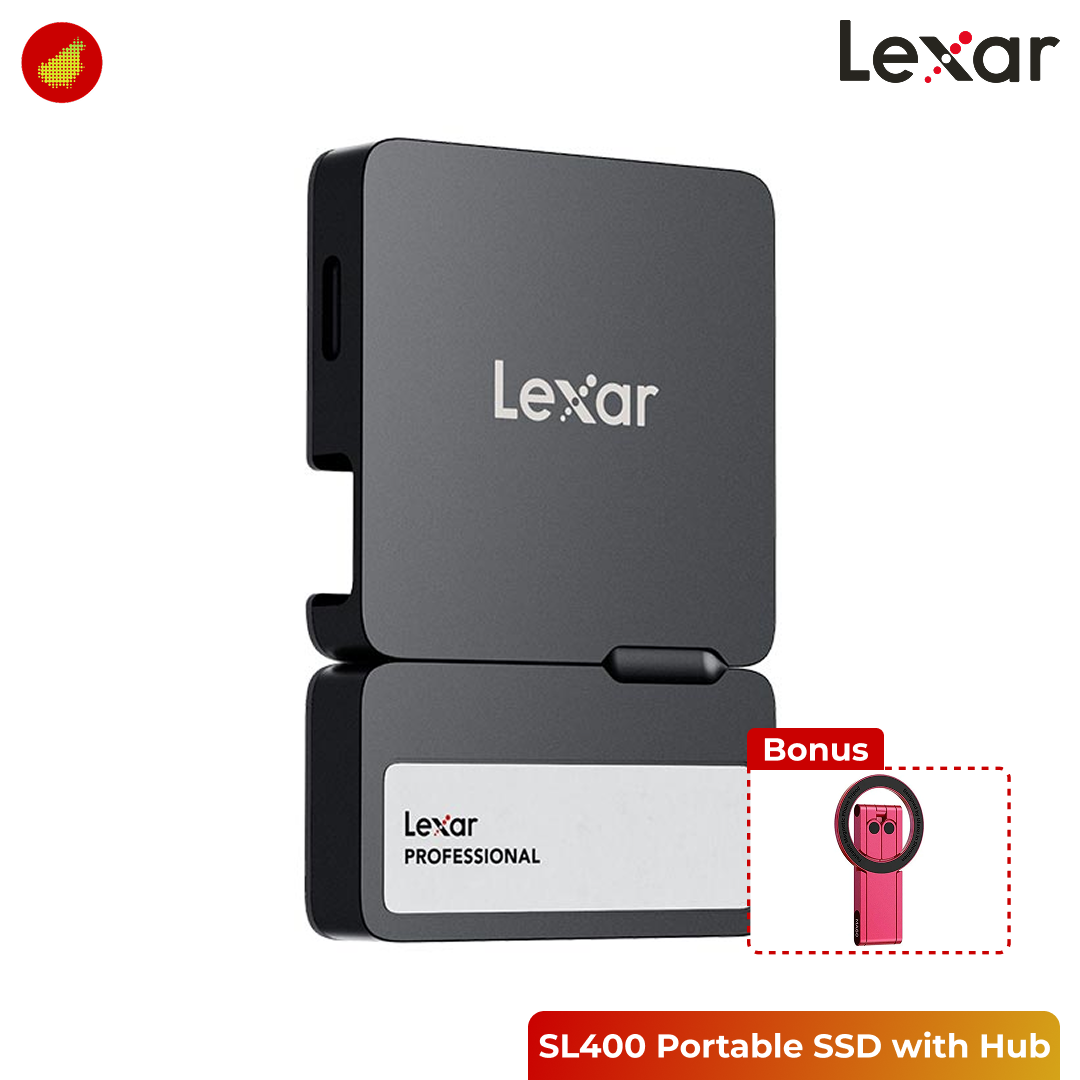 Lexar Professional Go SL400 Portable SSD 1050MB/s with Hub - 1 TB | 2 TB
