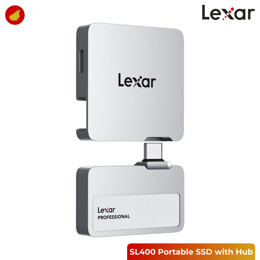 Lexar Professional Go SL400 Portable SSD 1050MB/s with Hub - 1 TB | 2 TB