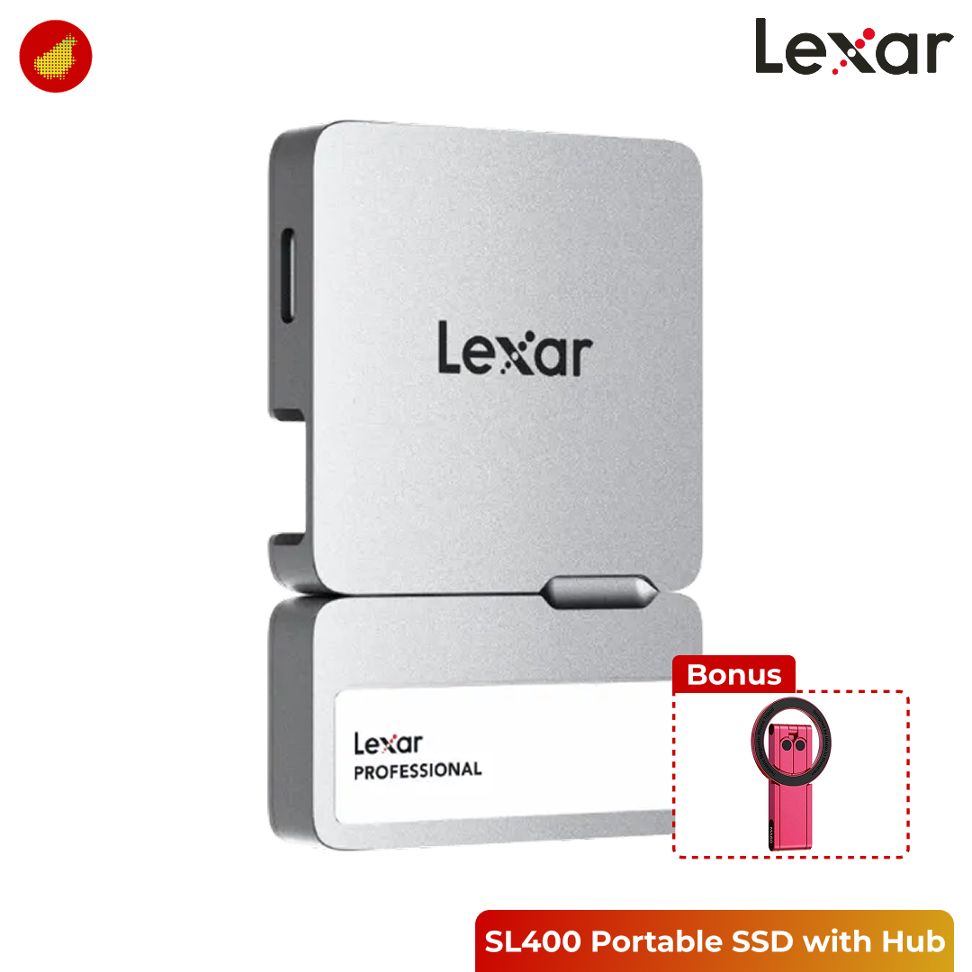 Lexar Professional Go SL400 Portable SSD 1050MB/s with Hub - 1 TB | 2 TB