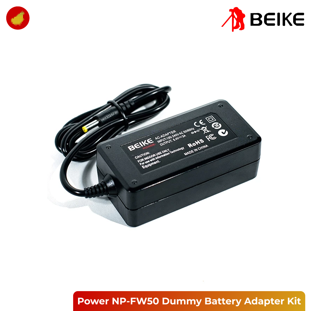 Beike Power NP-FW50 Dummy Battery Adapter Kit