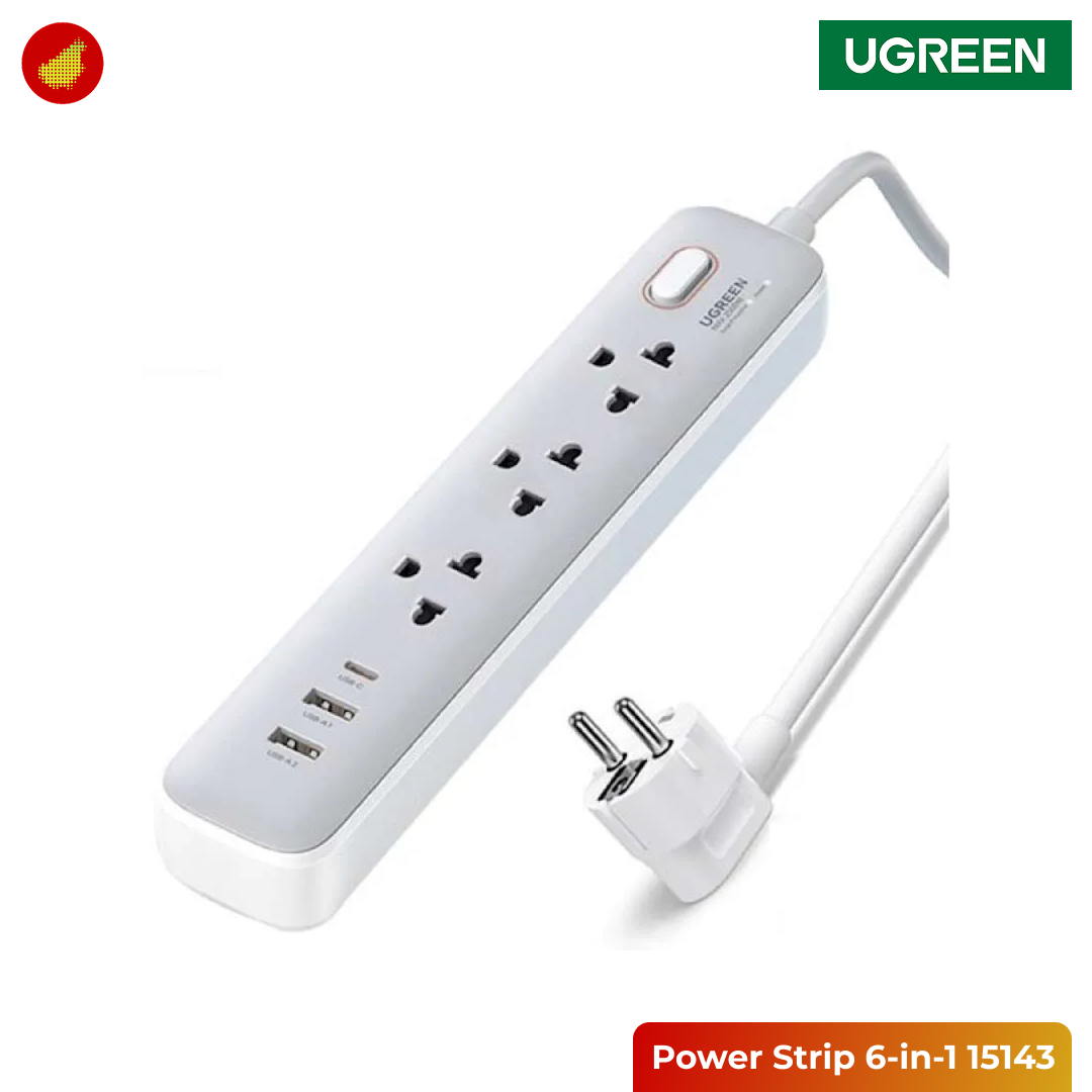 UGREEN Power Strip 6-in-1