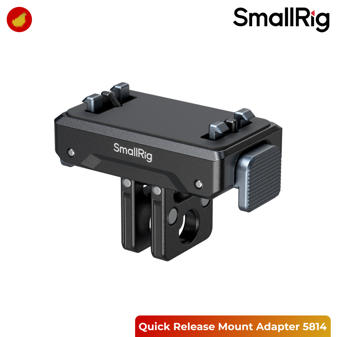 SmallRig Quick Release Mount Adapter for Insta360 X5 / X4 Air / Ace Pro 2 / Ace Pro / Ace - 5814