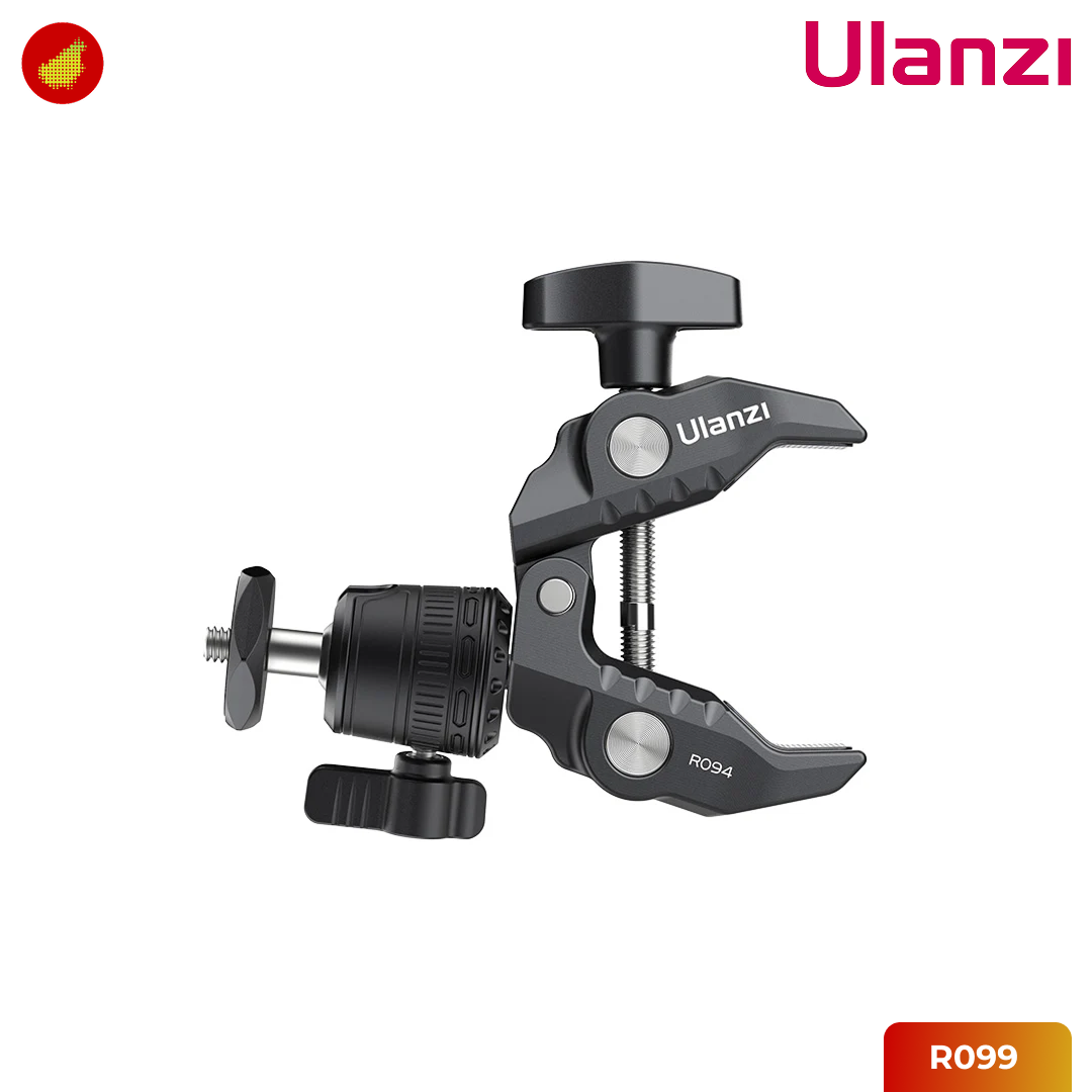 Ulanzi R099 Clamp Mount with Mini Ball Head