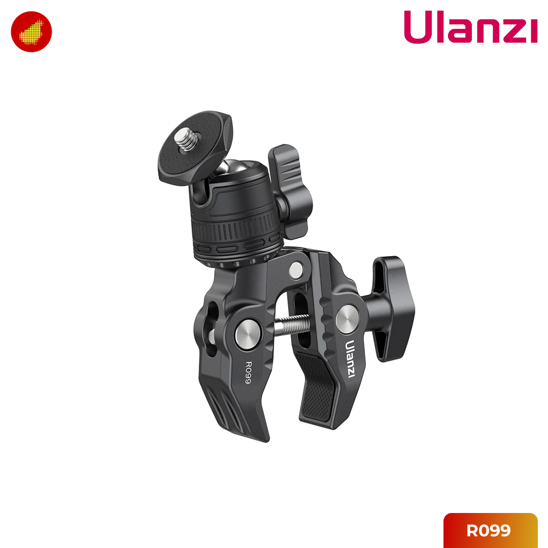 Ulanzi R099 Clamp Mount with Mini Ball Head