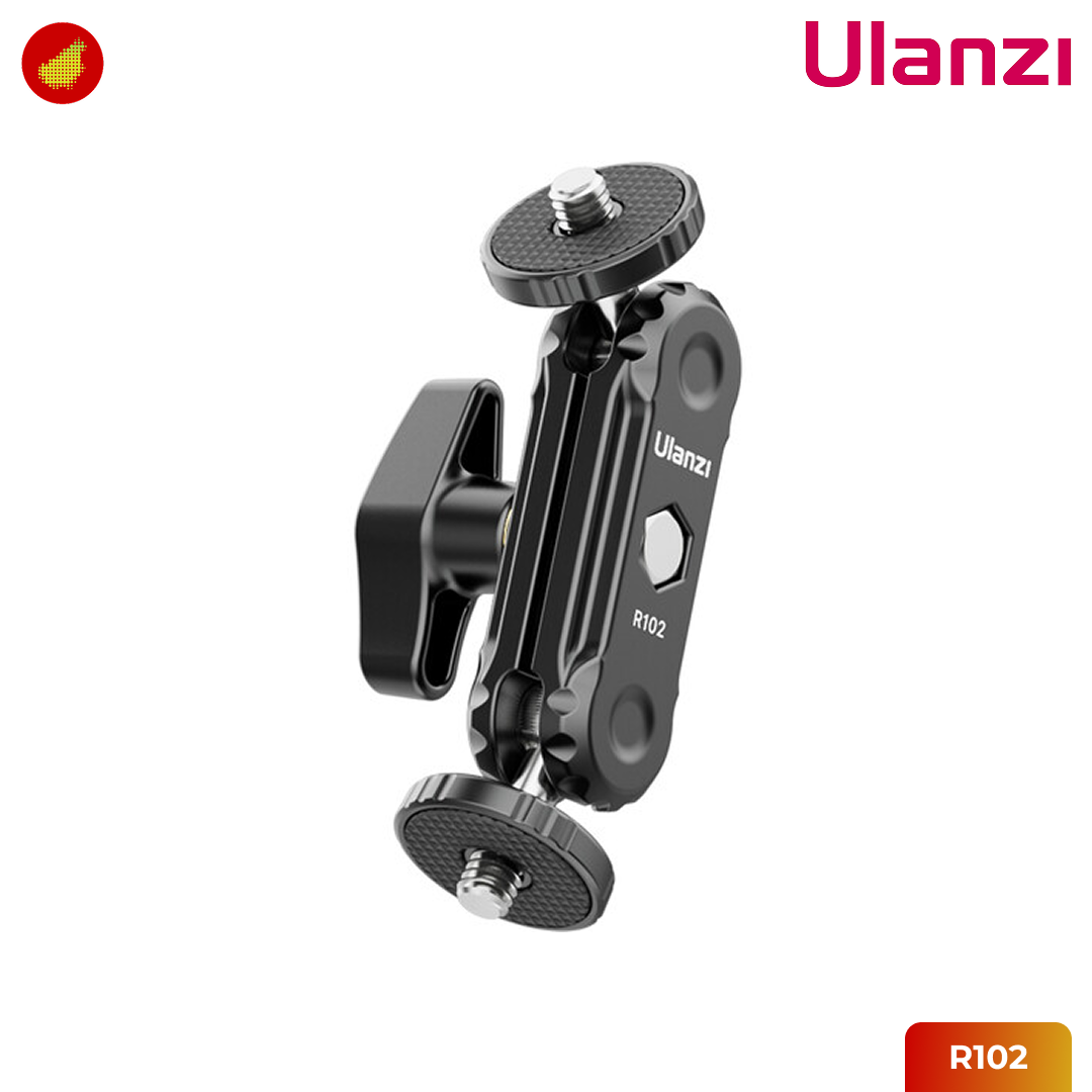 Ulanzi R102 Double Ball Head Magic Arm with 1/4