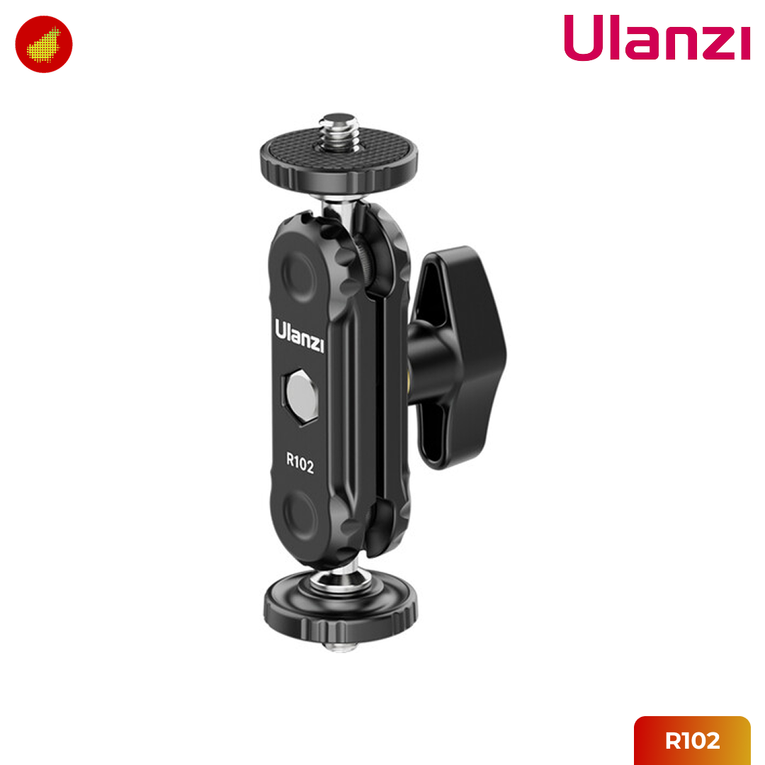 Ulanzi R102 Double Ball Head Magic Arm with 1/4