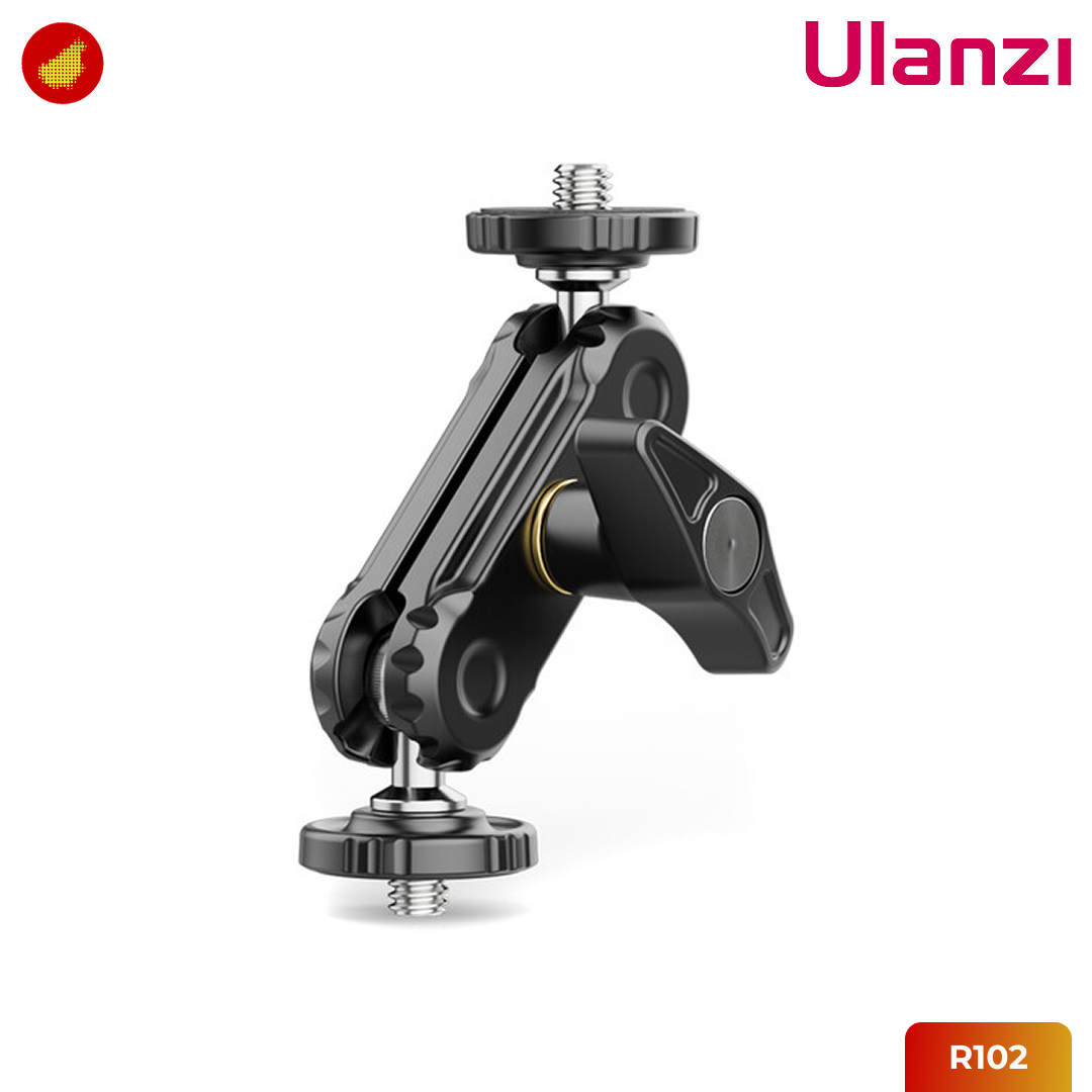 Ulanzi R102 Double Ball Head Magic Arm with 1/4