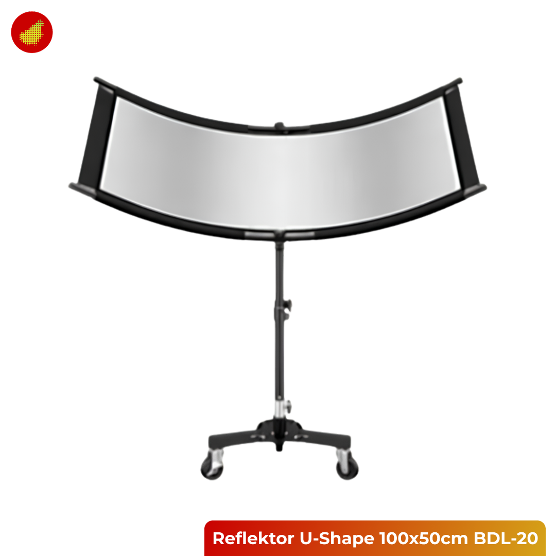 Reflektor U-Shape Fotografi Studio 4-in-1 Stand 100x50cm / 180x60cm - BDL-20