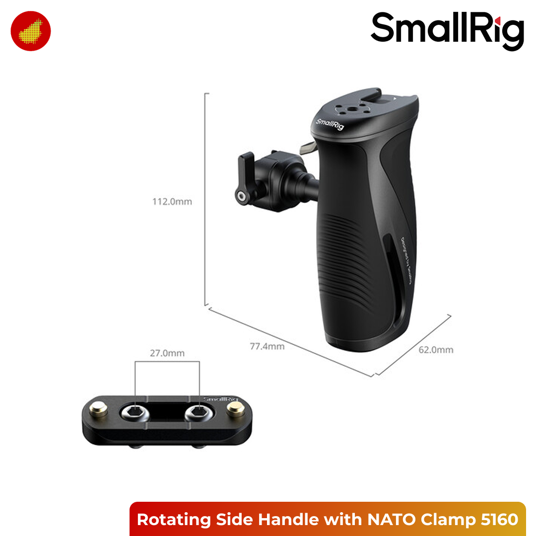 SmallRig Rotating Side Handle with NATO Clamp