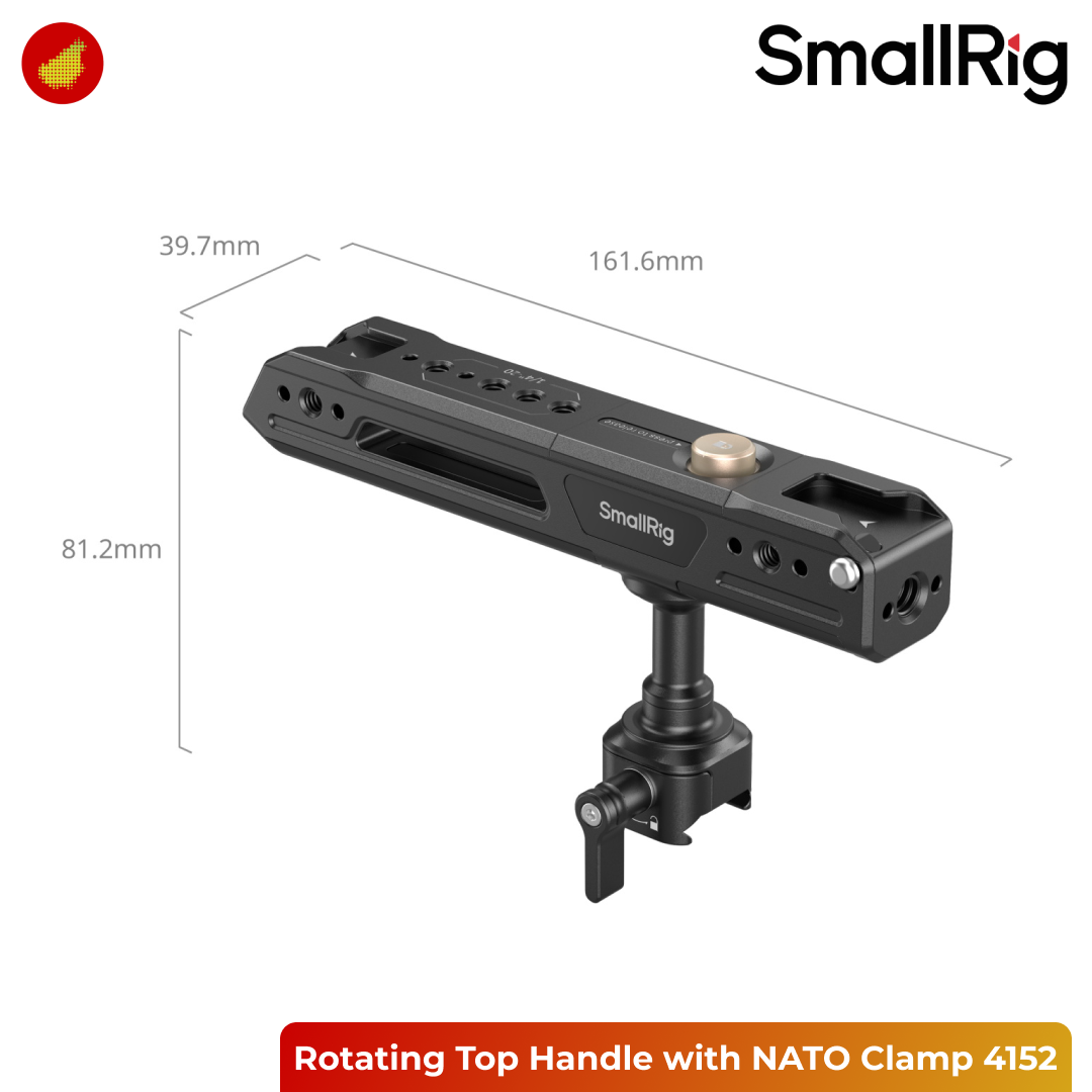SmallRig Rotating Top Handle with NATO Clamp - 4152
