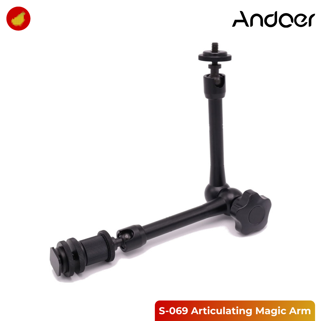 Andoer S-069 Articulating Magic Arm for DSLR LCD Flash
