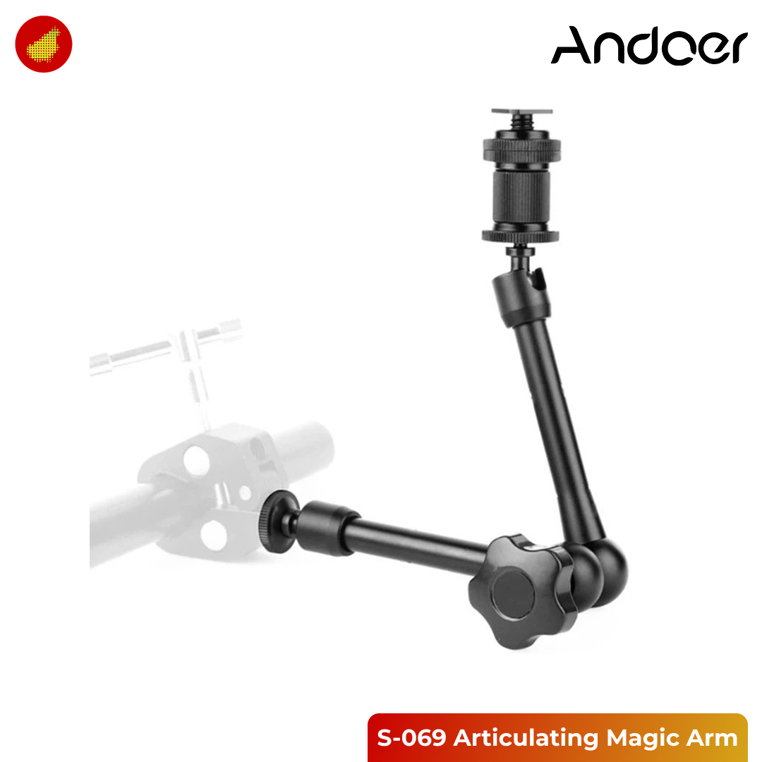 Andoer S-069 Articulating Magic Arm for DSLR LCD Flash