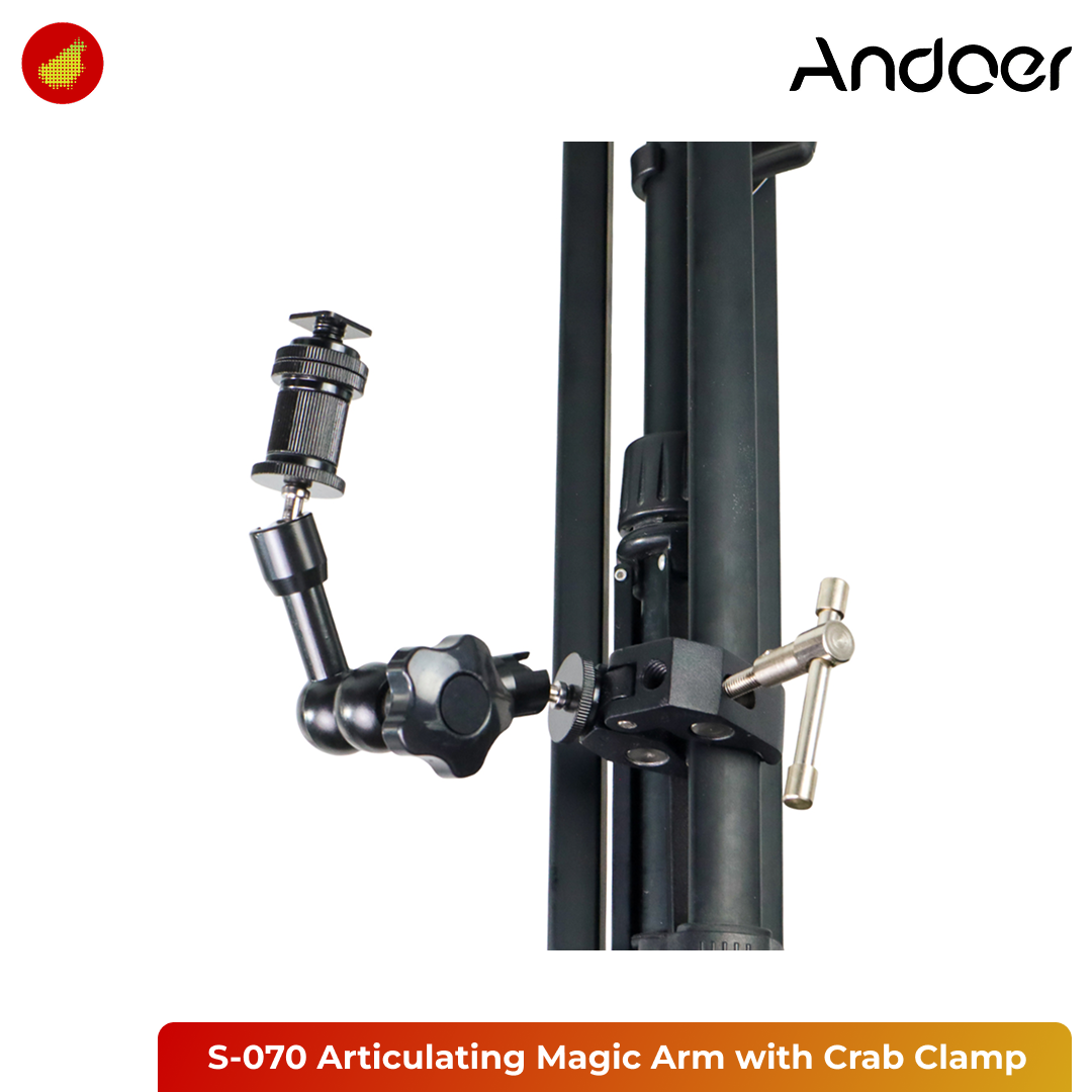 Andoer S-070 Articulating Magic Arm with Crab Clamp