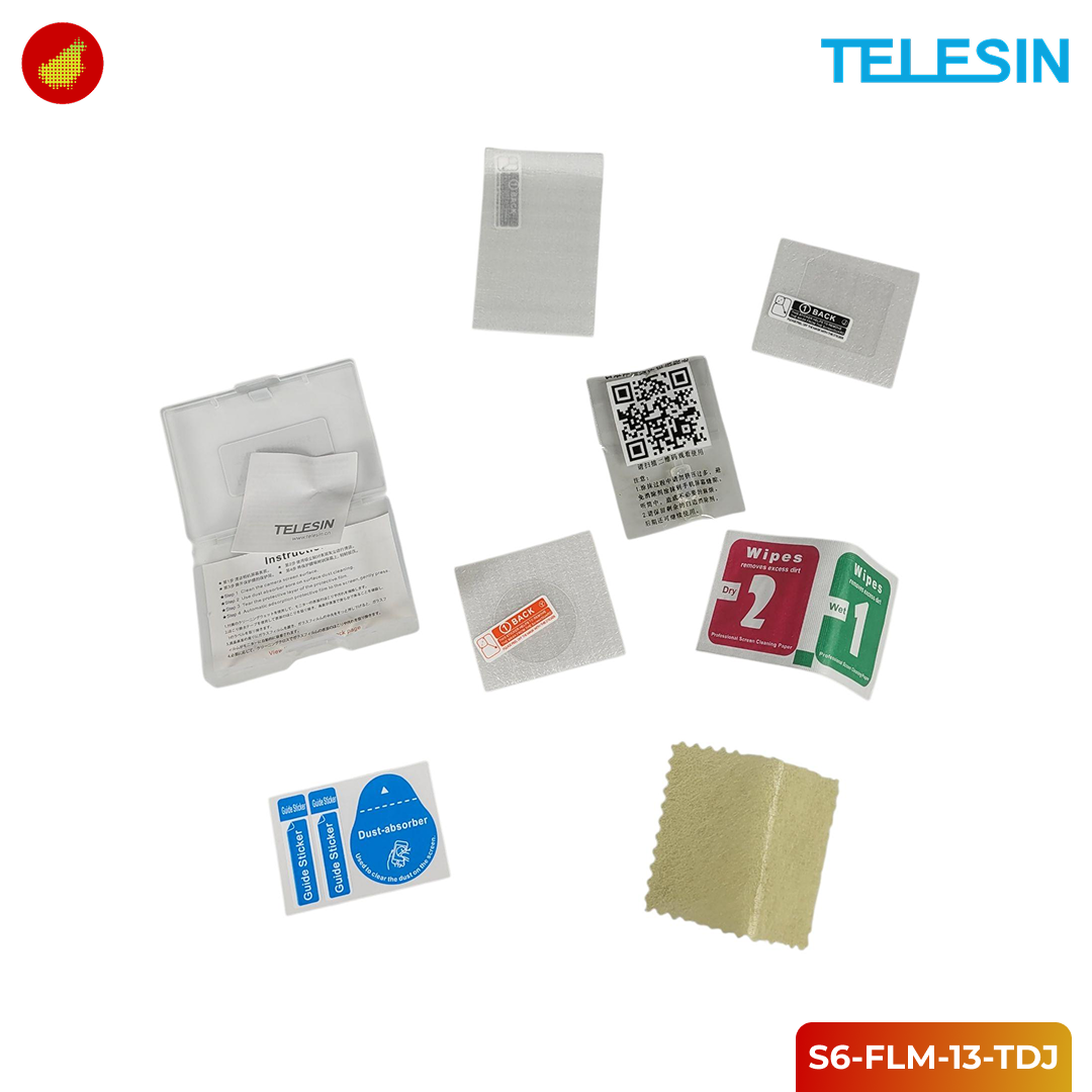 TELESIN Tempered Glass Protective Film 2.5D for DJI Osmo Action 5 Pro - S6-FLM-13-TDJ