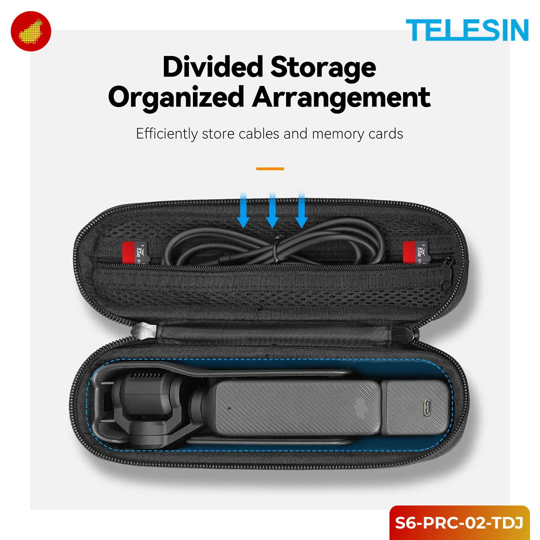 TELESIN Portable Storage Bag for DJI Pocket 3 - S6-PRC-02-TDJ