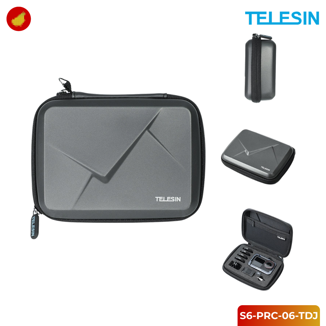 TELESIN Action Cam Hard Case for DJI Osmo Action 3/4/5 Pro Waterproof - S6-PRC-06-TDJ