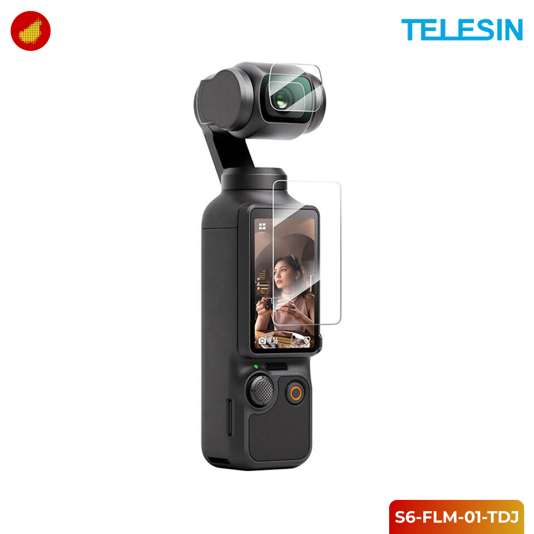 TELESIN Tempered Glass Protective Film Kit for DJI Osmo Pocket 3 / 4 - S6-FLM-01-TDJ
