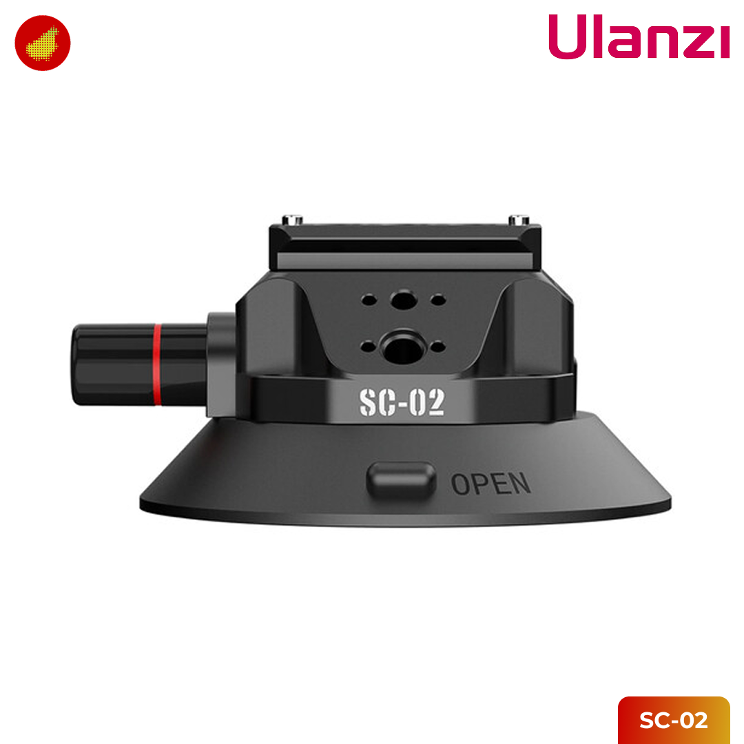 Ulanzi SC-02 Strong Suction Cup Mount for Camera/Accessory (4.5
