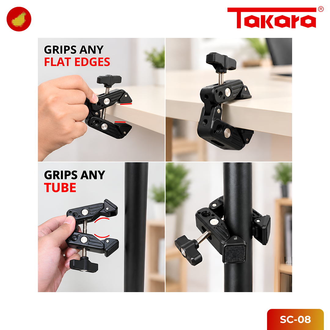 Takara SC-08 Aluminum Adjustable Metal Super Clamp