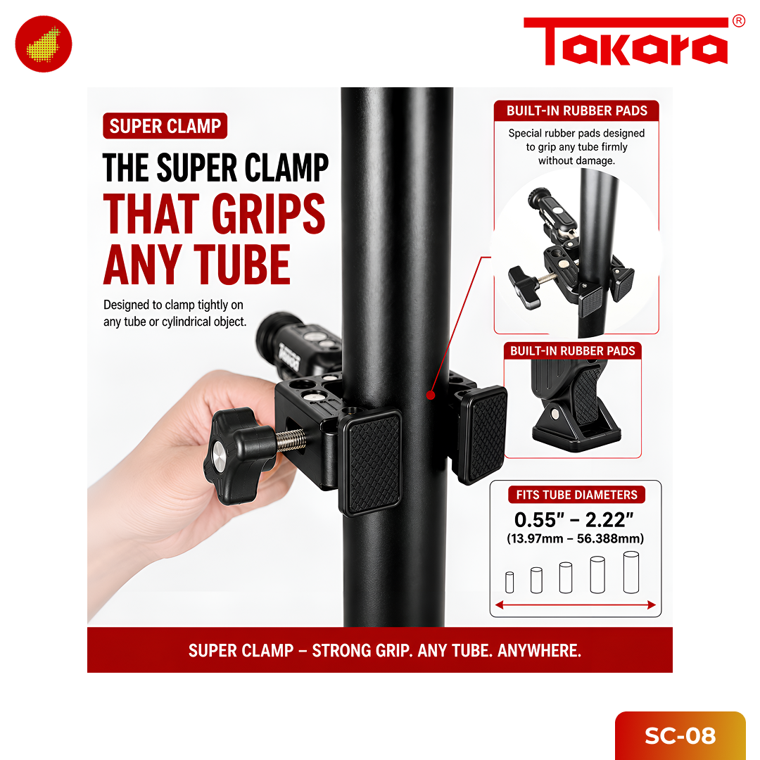Takara SC-08 Aluminum Adjustable Metal Super Clamp